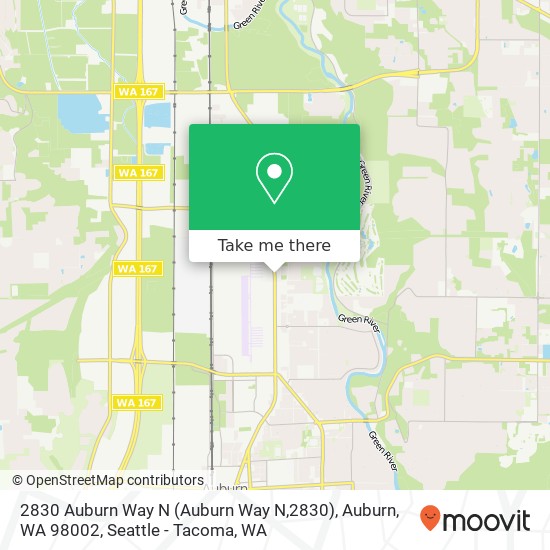 Mapa de 2830 Auburn Way N (Auburn Way N,2830), Auburn, WA 98002