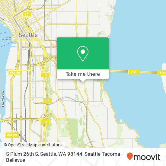 Mapa de S Plum 26th S, Seattle, WA 98144