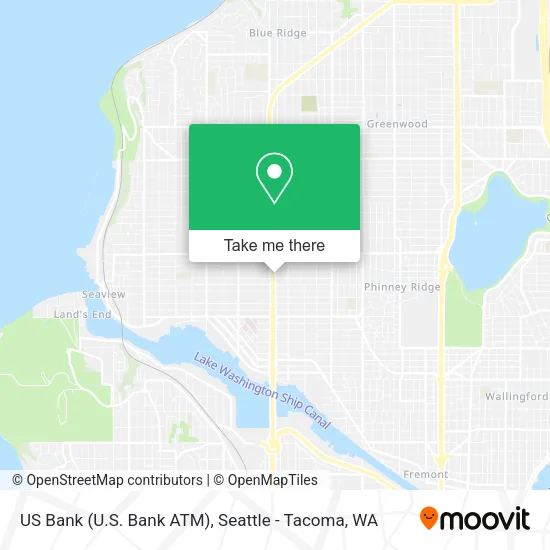 Mapa de US Bank (U.S. Bank ATM)