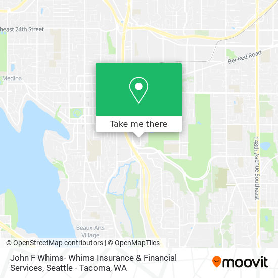 Mapa de John F Whims- Whims Insurance & Financial Services
