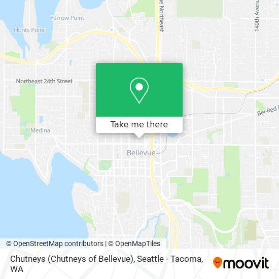 Chutneys (Chutneys of Bellevue) map