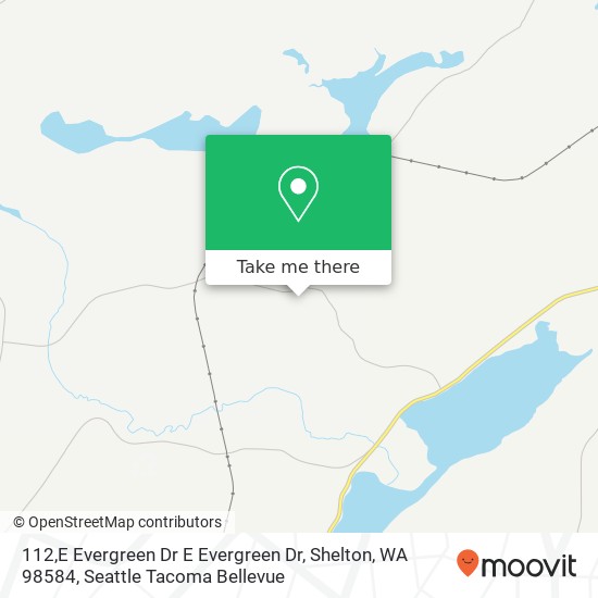 Mapa de 112,E Evergreen Dr E Evergreen Dr, Shelton, WA 98584