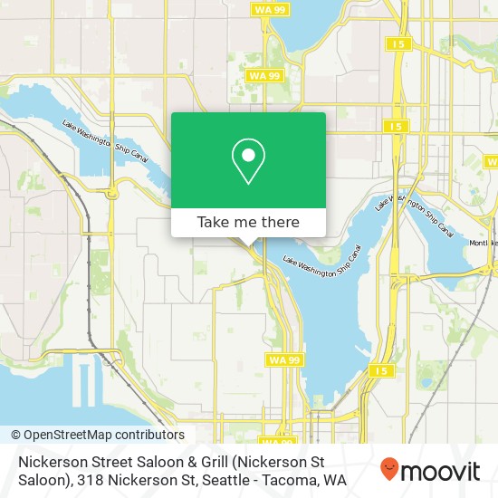 Mapa de Nickerson Street Saloon & Grill (Nickerson St Saloon), 318 Nickerson St