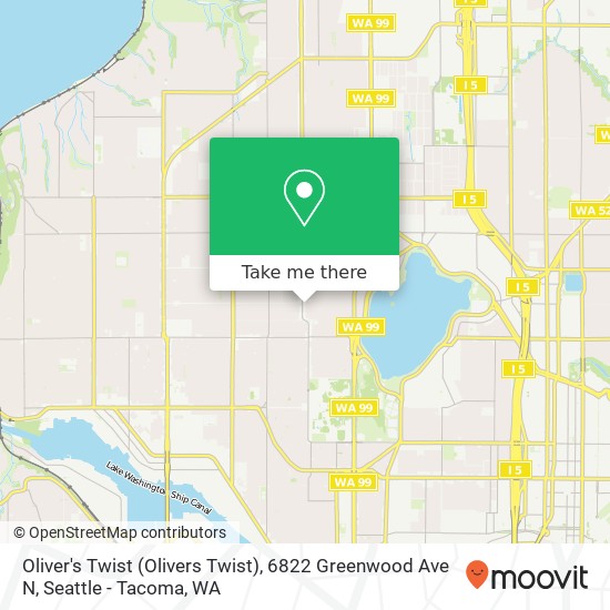 Oliver's Twist (Olivers Twist), 6822 Greenwood Ave N map