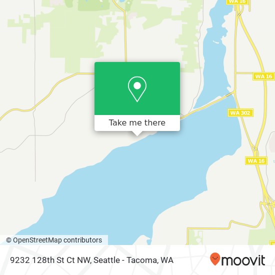 Mapa de 9232 128th St Ct NW, Gig Harbor, WA 98329