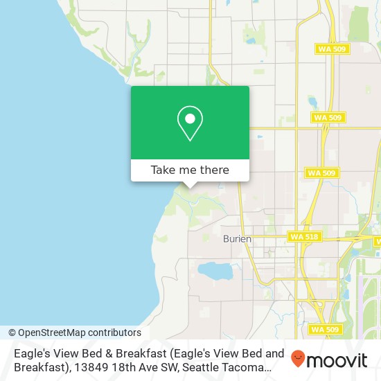 Eagle's View Bed & Breakfast (Eagle's View Bed and Breakfast), 13849 18th Ave SW map