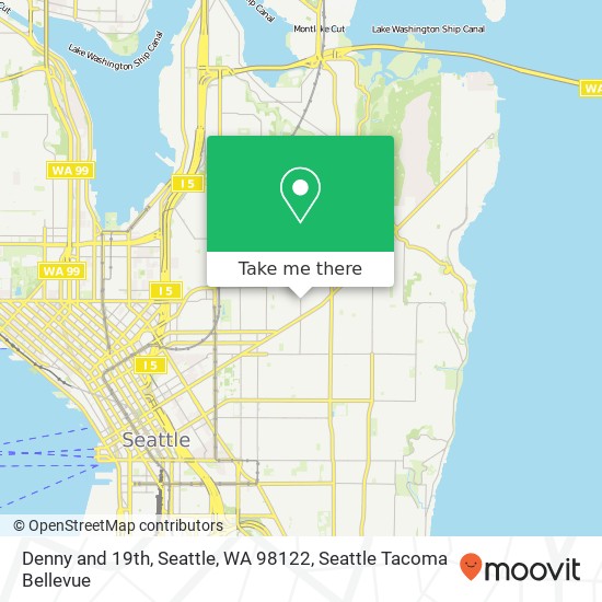 Mapa de Denny and 19th, Seattle, WA 98122