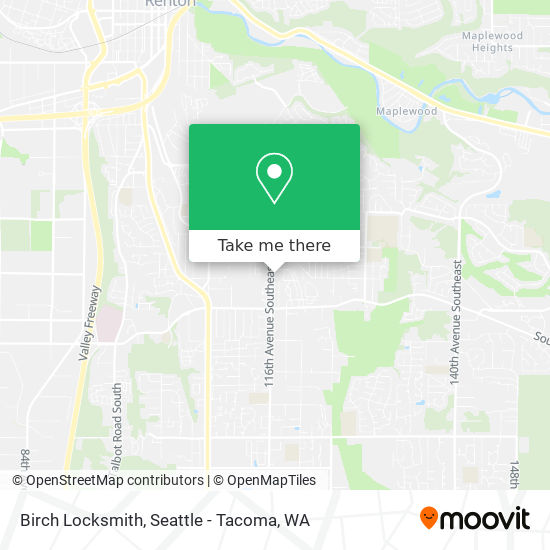 Birch Locksmith map