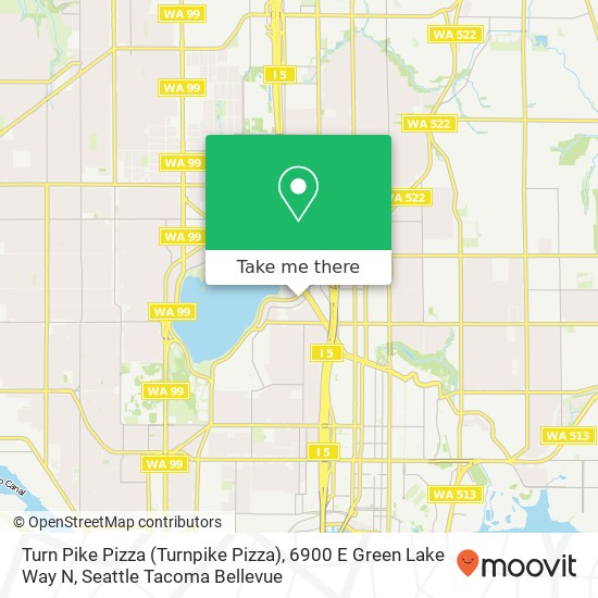 Turn Pike Pizza (Turnpike Pizza), 6900 E Green Lake Way N map