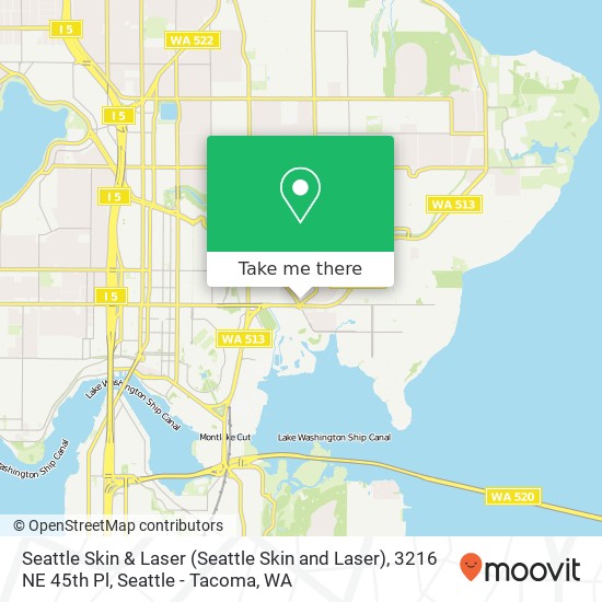 Mapa de Seattle Skin & Laser (Seattle Skin and Laser), 3216 NE 45th Pl