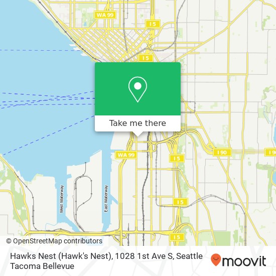 Hawks Nest (Hawk's Nest), 1028 1st Ave S map