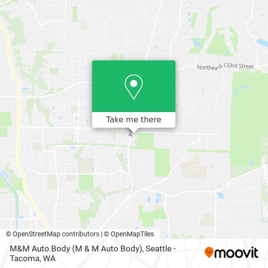 M&M Auto Body map