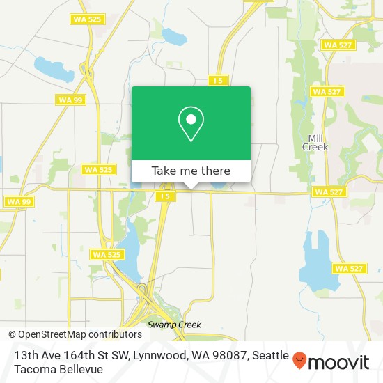 13th Ave 164th St SW, Lynnwood, WA 98087 map