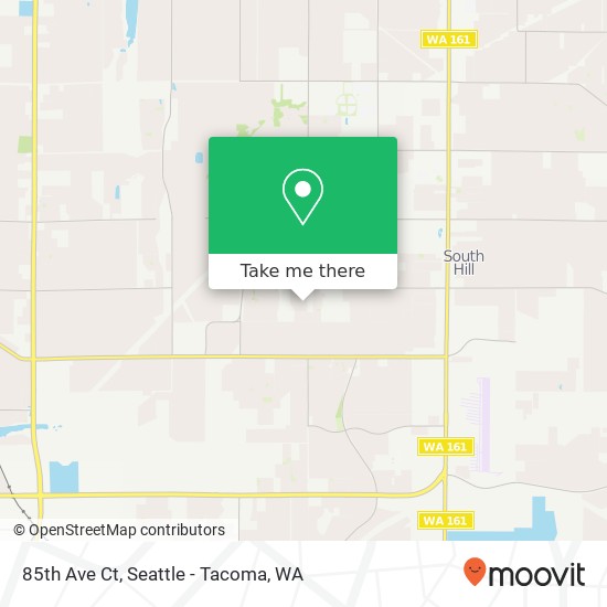 Mapa de 85th Ave Ct, Puyallup, WA 98375