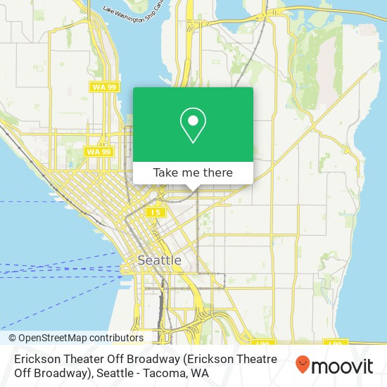 Mapa de Erickson Theater Off Broadway