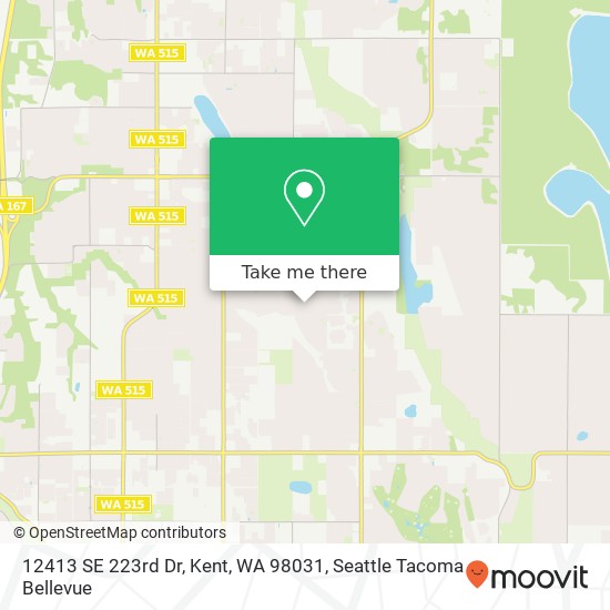 12413 SE 223rd Dr, Kent, WA 98031 map