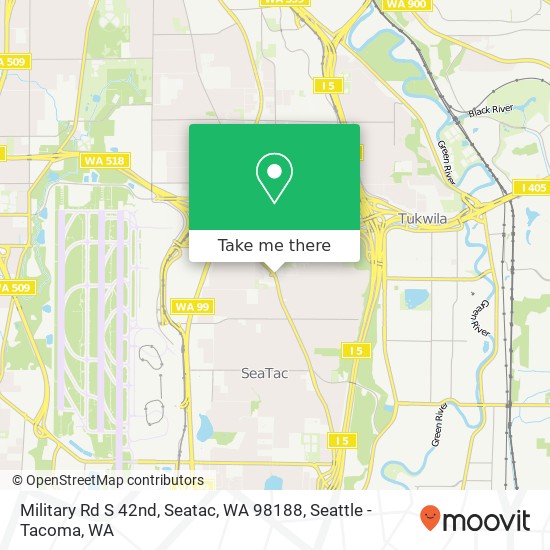 Military Rd S 42nd, Seatac, WA 98188 map