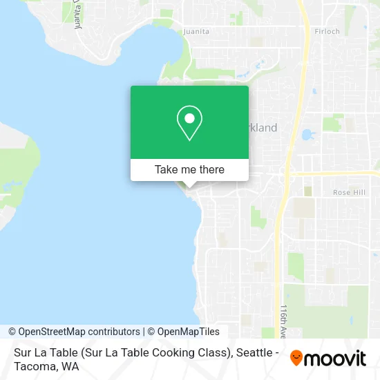 Mapa de Sur La Table (Sur La Table Cooking Class)