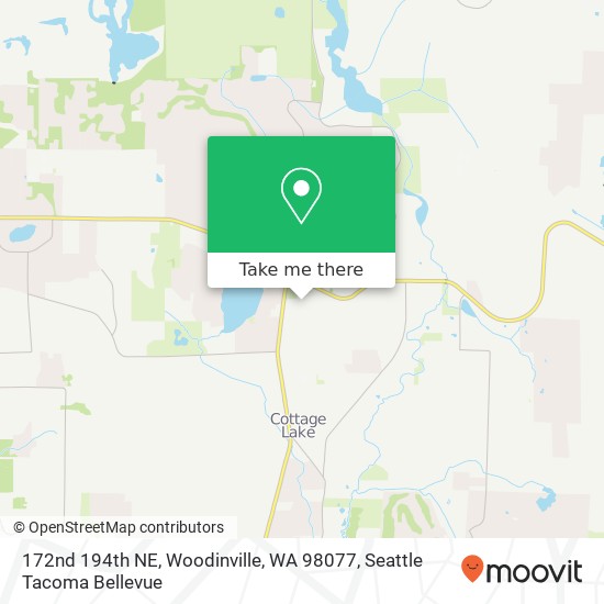 Mapa de 172nd 194th NE, Woodinville, WA 98077