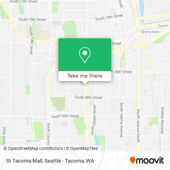 St Tacoma Mall map