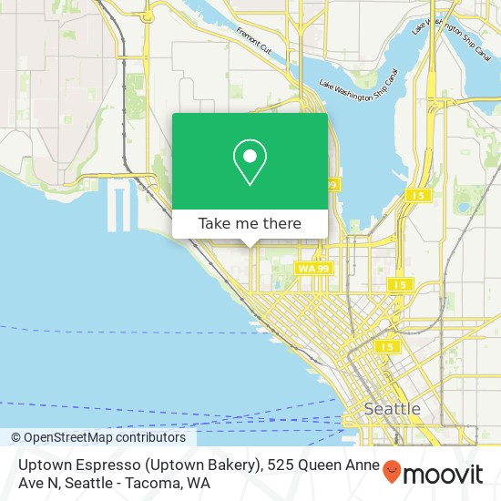 Uptown Espresso (Uptown Bakery), 525 Queen Anne Ave N map