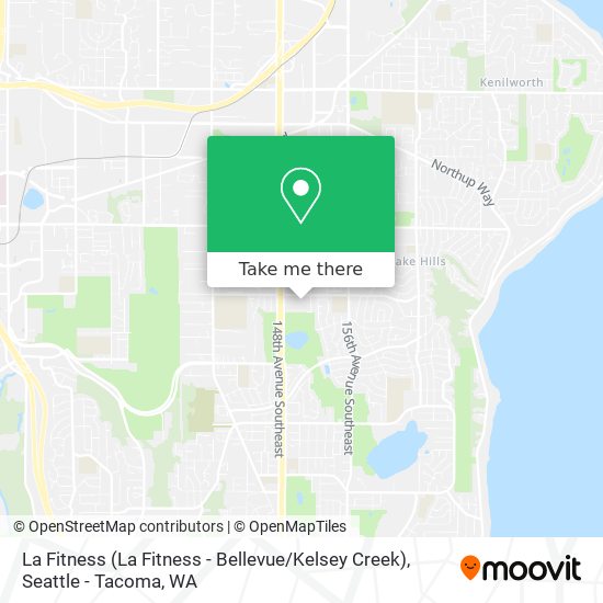 Mapa de La Fitness (La Fitness - Bellevue / Kelsey Creek)
