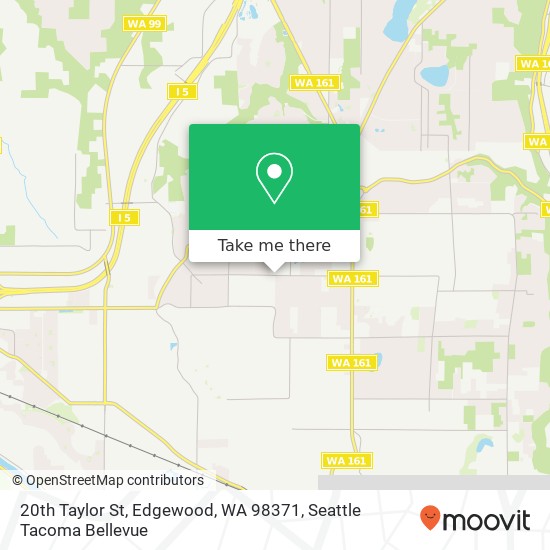 Mapa de 20th Taylor St, Edgewood, WA 98371