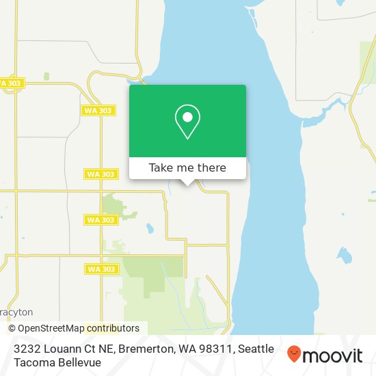 3232 Louann Ct NE, Bremerton, WA 98311 map