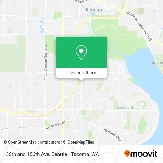 36th and 156th Ave map