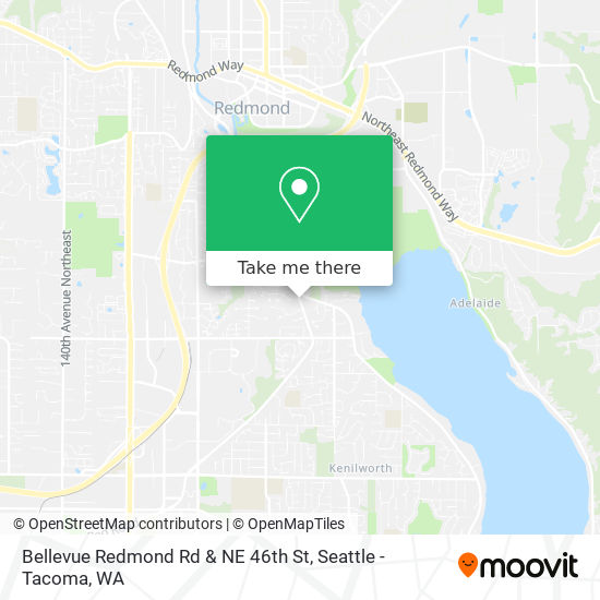 Bellevue Redmond Rd & NE 46th St map