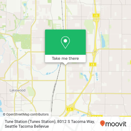 Tune Station (Tunes Station), 8012 S Tacoma Way map