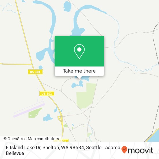 Mapa de E Island Lake Dr, Shelton, WA 98584