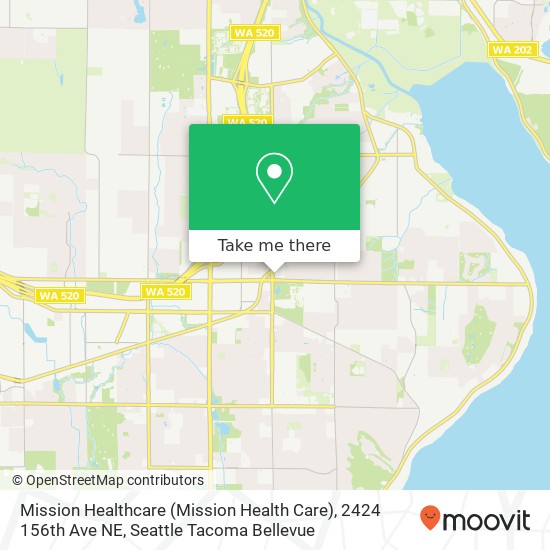 Mapa de Mission Healthcare (Mission Health Care), 2424 156th Ave NE