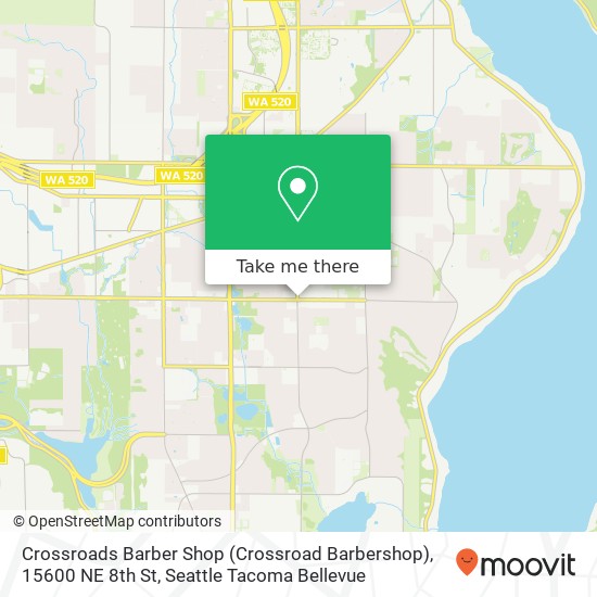 Crossroads Barber Shop (Crossroad Barbershop), 15600 NE 8th St map