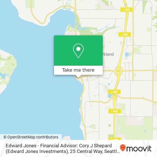 Mapa de Edward Jones - Financial Advisor: Cory J Shepard (Edward Jones Investments), 25 Central Way