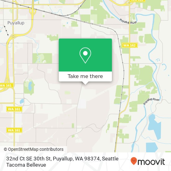 Mapa de 32nd Ct SE 30th St, Puyallup, WA 98374