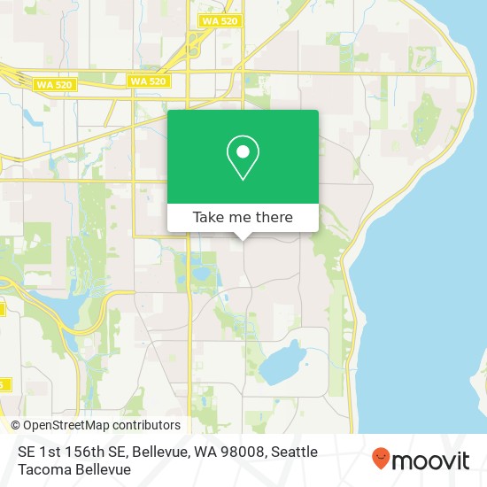 SE 1st 156th SE, Bellevue, WA 98008 map