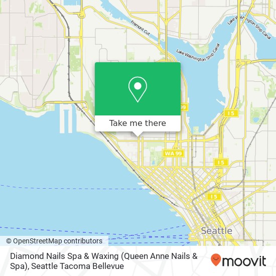 Diamond Nails Spa & Waxing (Queen Anne Nails & Spa) map