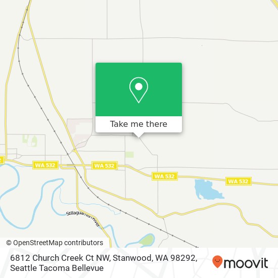 Mapa de 6812 Church Creek Ct NW, Stanwood, WA 98292