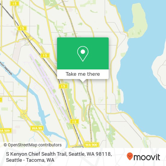 S Kenyon Chief Sealth Trail, Seattle, WA 98118 map