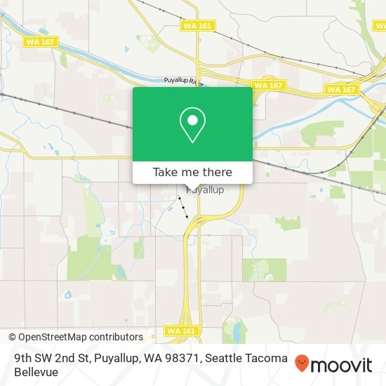 Mapa de 9th SW 2nd St, Puyallup, WA 98371