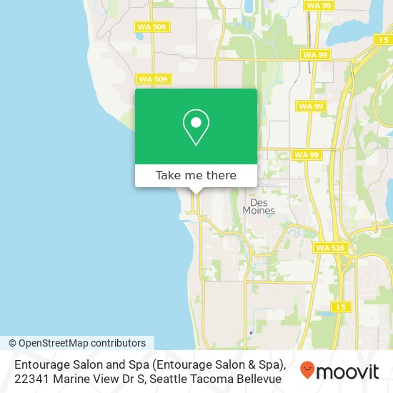 Entourage Salon and Spa (Entourage Salon & Spa), 22341 Marine View Dr S map