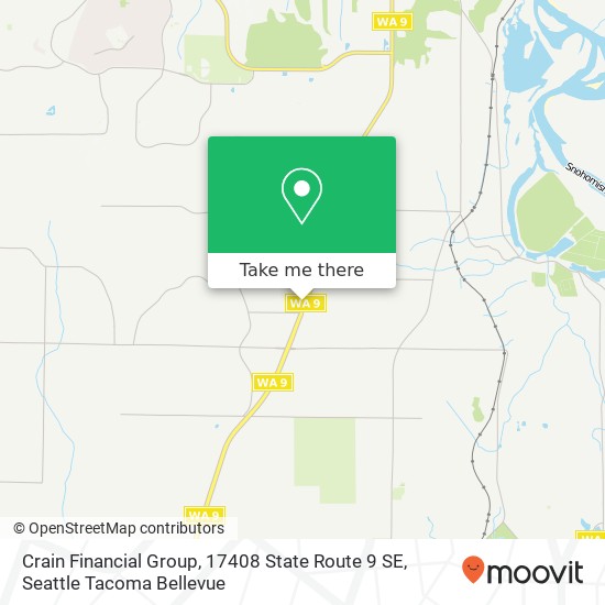 Mapa de Crain Financial Group, 17408 State Route 9 SE