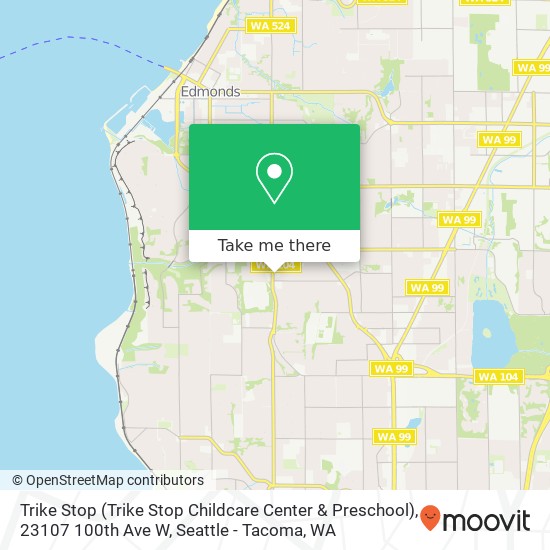 Trike Stop (Trike Stop Childcare Center & Preschool), 23107 100th Ave W map