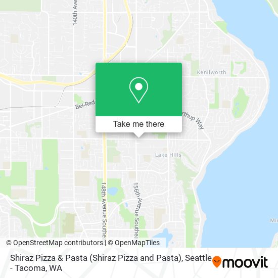 Mapa de Shiraz Pizza & Pasta