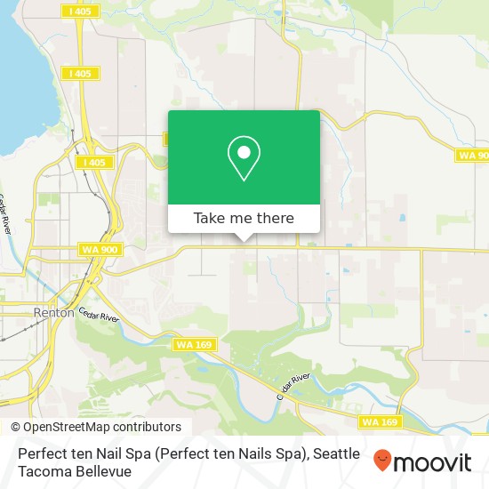 Perfect ten Nail Spa map