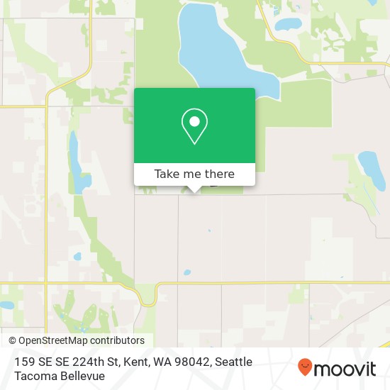 Mapa de 159 SE SE 224th St, Kent, WA 98042