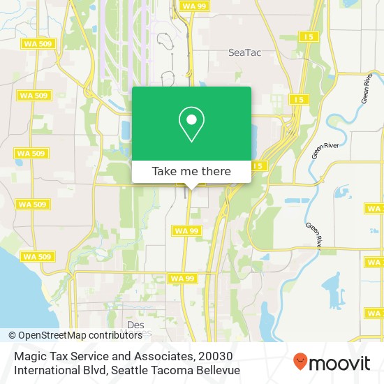 Magic Tax Service and Associates, 20030 International Blvd map