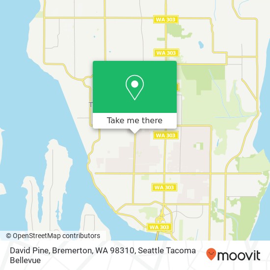Mapa de David Pine, Bremerton, WA 98310