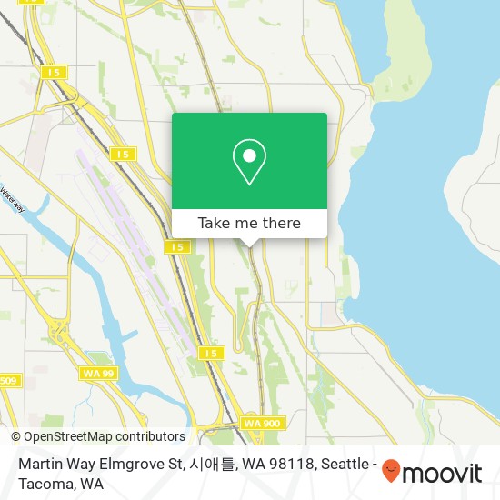 Martin Way Elmgrove St, 시애틀, WA 98118 map